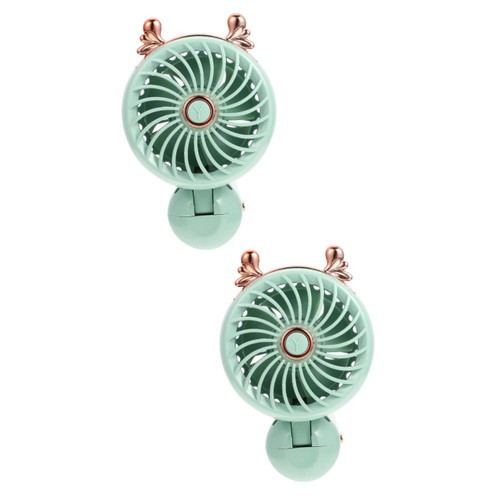 DECHOUS 2 Sets Mini Folding Fan Mini Fan Hand Held Fans Desktop Fan Pocket Hand Fan Multifunctional Fan Rechargeable Fan Portable Handheld Fan Travel Fan Portable Fan Small Fan Student Usb