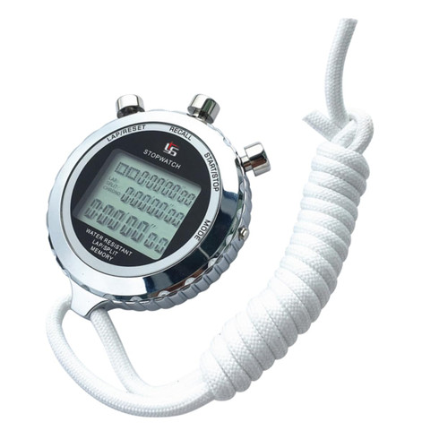1pc Digital Stopwatch Timer Waterproof Watches Referee Kit Digital Clocks Resistant Watch Stop Watch Wrist Waterproof Stopwatch Referee Watch Chronograph Counter Metal Electronic