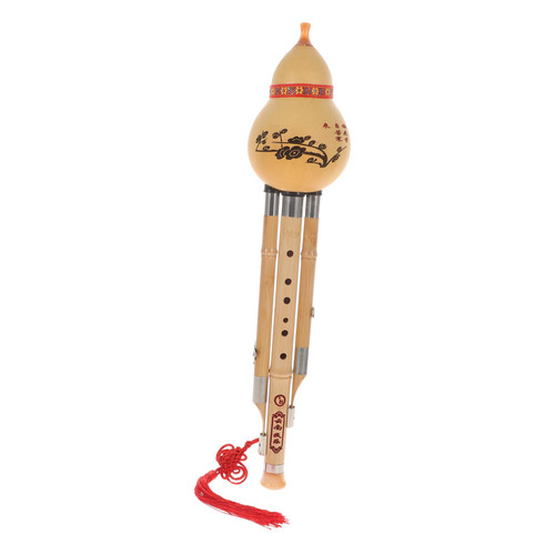 OFFSCH Hulusi Lovers Gifts Hulusi Wood Flute Handmade Hulusi Flute Chinese Bawu Beginner Hulusi Wood Hulusi Chinese Curcubit Flute Hulusi Key c Bamboo Hulusi Gourd Instrument Wooden