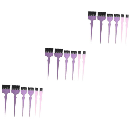 FOMIYES 18 pcs hair dye supplies Hair Dyeing Brush Hair Tinting brush Hair Color Tint Brush Hair brush Hairdressing Comb hair bleach brush hair comb for dyeing hair styling comb long tail
