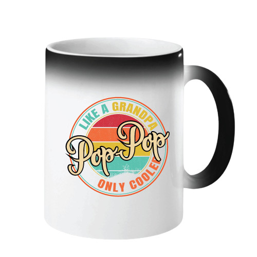 Cool Grandpa Retro Mug Perfect Gift for Fathers Day or Birthday 11oz 15oz Color Changing Mug