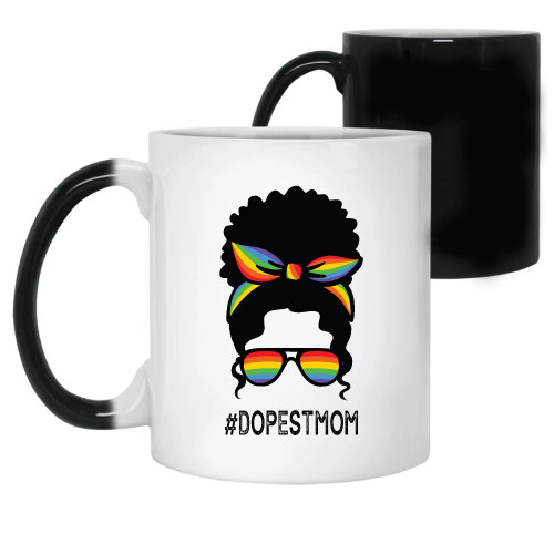 Gift for Cool Proud Mom LGBTQ Pride Rainbow Mum 11oz 15oz Color Changing Mug