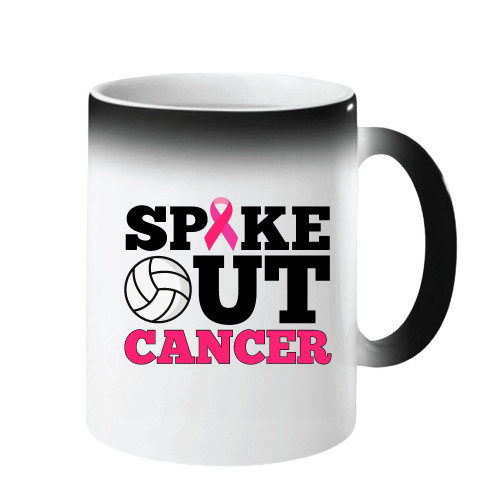 Gift for Supporting Breast Cancer Awareness Volleyball Pink Ribbon 11oz 15oz Color Changing Mug Gift for Supporting Breast Cancer Awareness Volleyball Pink Ribbon 11oz 15oz Color Changing Mug