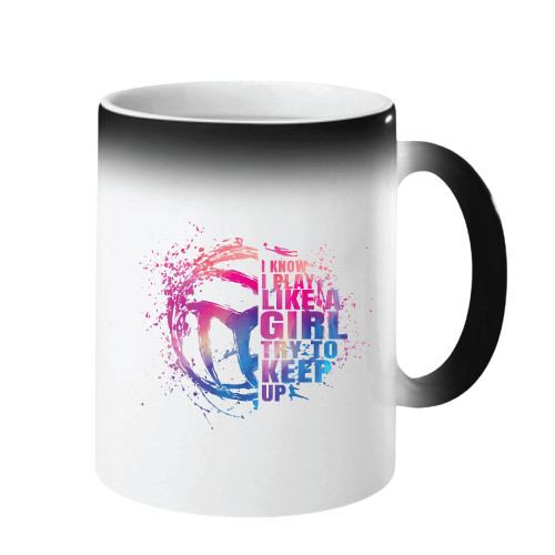 Gift for volleyball lovers college girls and women 11oz 15oz Color Changing Mug