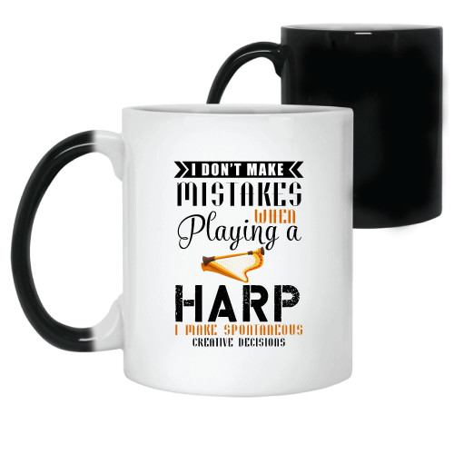 Humorous Sarcasm Gifts for Harp Instrument Players Music Lovers 11oz 15oz Color Changing Mug Humorous Sarcasm Gifts for Harp Instrument Players Music Lovers 11oz 15oz Color Changing Mug