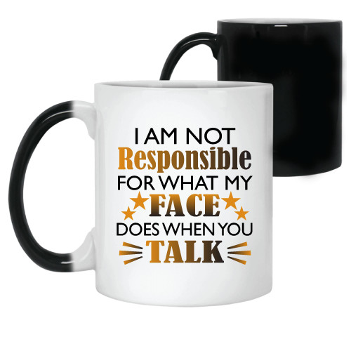 Unique Heat Changing Mug for the Talkative Person as Gift 11oz 15oz Color Changing Mug Unique Heat Changing Mug for the Talkative Person as Gift 11oz 15oz Color Changing Mug