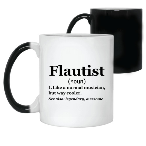 Musician Flute Player Gift Design Flautist 11oz 15oz Color Changing Mug
