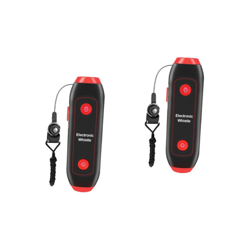 ULTECHNOVO 2pcs 3 Electronic Whistle Referees Whistles Hand Squeeze Whistle Battery Operated Whistle Emergency Whistle Party Noise Maker Toy Coaching Whistle High Volume Whistle Pet Abs