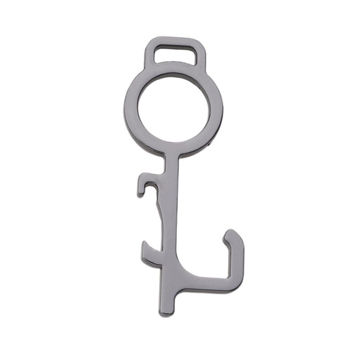 Uonlytech Door Handle Keychain 2pcs Door Emergency Key Contactless Button Tool EDC Door Knob Grips Keychain Multitool Hand Tool Gadgets Non Hand Stick Handheld Door Handle Multifunction