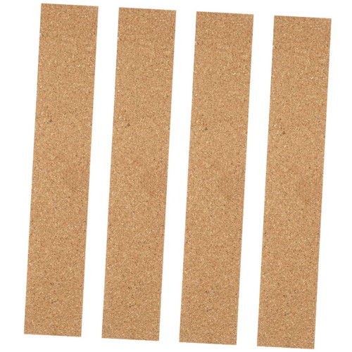 STOBOK 16 Pcs Adhesive Cork Strips Bulletin Boards Adhesive Cork Bulletin Bars Cork Bulletin Bar Strip Memo Board Strips Pin Boards for Walls Cork Boards Ceramic Tile Office Accessories