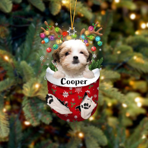 Personalized Christmas Teddy Bear Ornament Flat 2D, Custom Name Teddy Bear Ornament for Christmas Tree Decor, Xmas Gifts for Dog Lover, Family, Friend, Teddy Bear Car Ornament Hanging Personalized Christmas Teddy Bear Ornament Flat 2D, Custom Name Teddy Bear Ornament for Christmas Tree Decor, Xmas Gifts for Dog Lover, Family, Friend, Teddy Bear Car Ornament Hanging