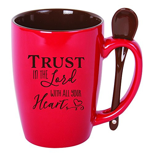 Dexsa Mug-Spoon Mug-Trust In The Lord (15 Oz)