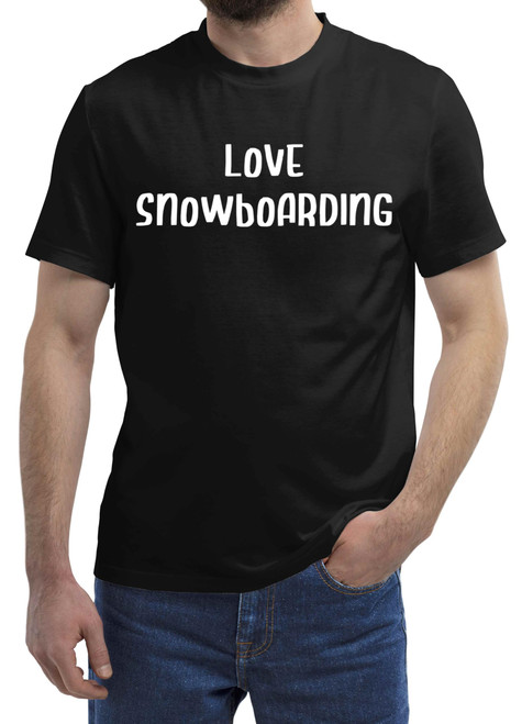 Snowboarding Gift Ideas for Cool People, for Any Occasion - Snowboarding Present Grey and Multicolor Unisex Long Sleeve Multi Size Black T-shirt