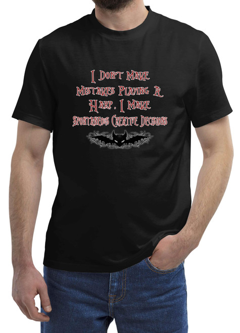 Humorous Sarcasm Gifts for Harp Instrument Players, for Music Lover's Birthday - Multicolor Unisex Multi Size Black T-shirt Humorous Sarcasm Gifts for Harp Instrument Players, for Music Lover's Birthday - Multicolor Unisex Multi Size Black T-shirt