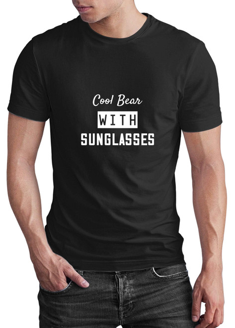Geometric Cool Bear Sunglasses Gift - Ideal for Children Ages 6 To 14 - and Muticolor Multi Size Black T-shirt Geometric Cool Bear Sunglasses Gift - Ideal for Children Ages 6 To 14 - and Muticolor Multi Size Black T-shirt