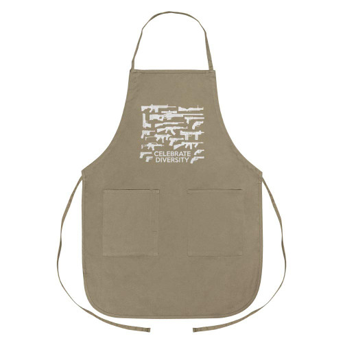 GRAPHICS & MORE Guns Weapons Rifles Celebrate Diversity Second 2nd Amendment Apron with Pockets