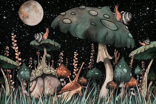 1000 Pieces Jigsaw Puzzle for Adults Teens Kids, Trippy Mushroom Psychedelic Wood Jigsaw Puzzle, Brain Challenge Educational Game Relaxation Family Activities Decoration Puzzle