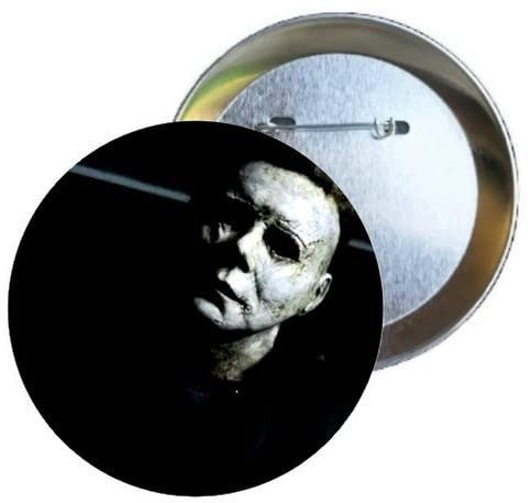 Michael Myers Button Original 1978 Halloween Movie Horror Fan Birthday Scary Backpack Pins