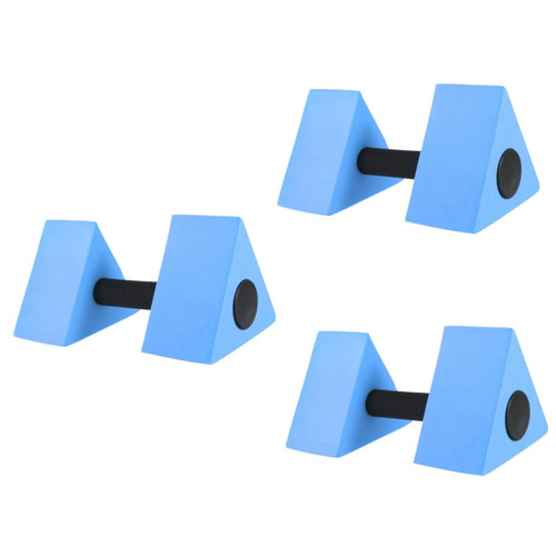 BESPORTBLE 3pcs Water Dumbbells Water Hand Bar Workout Dumbbells Foam Dumbbell for Pool Aquatic Hand Bar Water Floating Barbells Foam Floating Dumbbells Swimming Barbell Miss Eva