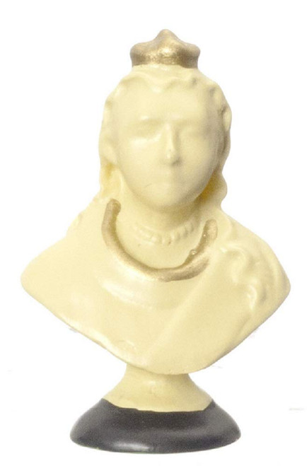 Dolls House Queen Victoria Bust Miniature Ornament 1:12 Scale Accessory