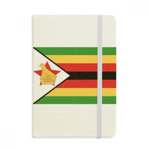 Zimbabwe National Flag Africa Country Notebook Fabric Hard Cover Classic Journal Diary A5