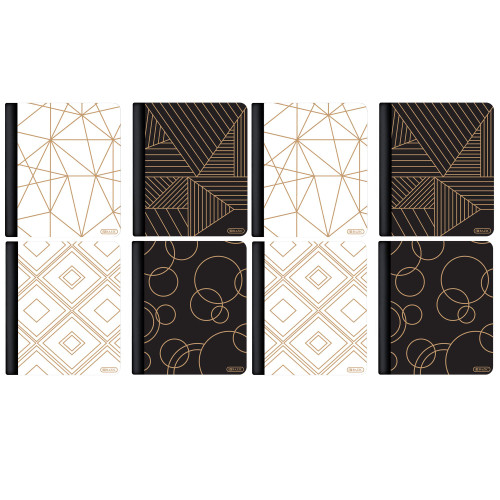 BAZIC Composition Notebook College Ruled 80 Sheet, Geometric Notebook, Writing Journal Comp Lined Notebooks, 8-Pack