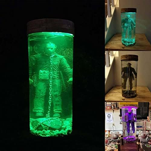JORPKRAL 2024 New Jason Voorhees Lamp, Jason Voorhees Water Lamp, Jason Water Lamp, Horror Lamp, Horror Movie Merchandise, Scary Collector Water Lamp for Christmas Parties Gifts (1Set New)