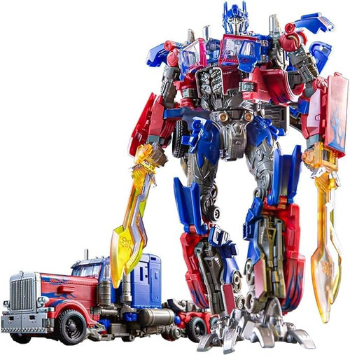 Deformation Robot Toy, Optimus Prime Car Model, Deformation Action Figure Toys, Deformation Robot Toys Gift for Kid (B)
