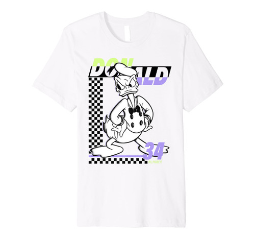 Disney Mickey And Friends Donald Duck 34 Checkerboard Premium T-Shirt