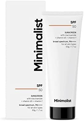 QRA Minimalist Sunscreen SPF 50 PA with Multi Vitamins | 50 gm Cream
