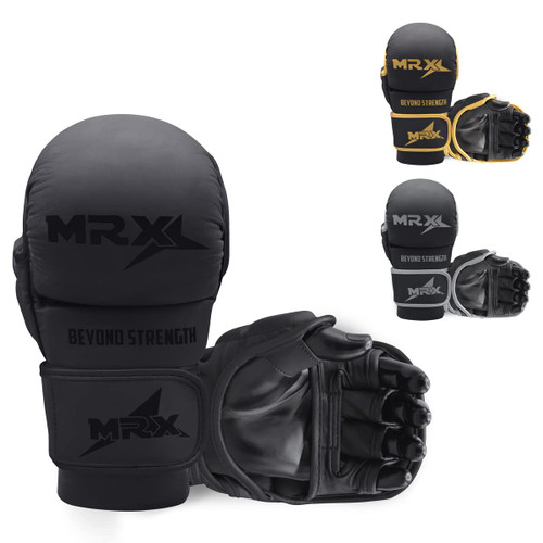 MRX MMA Professional Protective Grappling Gloves 7oz Muay Thai Training Kickboxing Punching Sparring Sports Cage Fighting Combat Glove Boxing Punching Glove Mitts