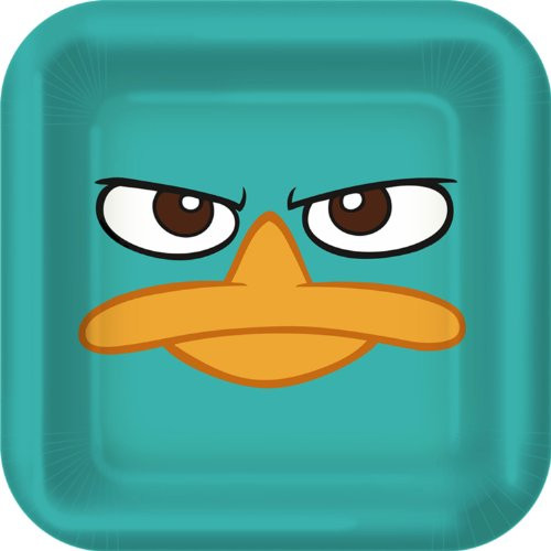 Phineas and Ferb 'Agent P' Small Paper Plates (8ct)