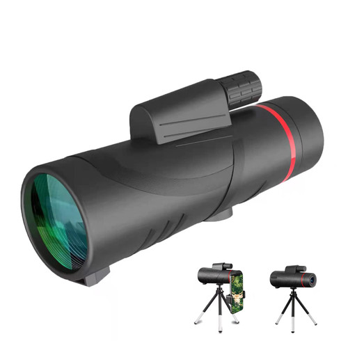 Monocular Telescope - 40x60 High Power HD Compact Monocular for Adults Kids, Night Vision Waterproof Scope with Smartphone Holder & Phone Tripod & BAK4 Prism FMC for Bird Watching Camping Hiking