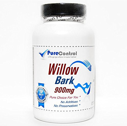 Willow Bark 900mg // 100 Capsules // Pure // by PureControl Supplements