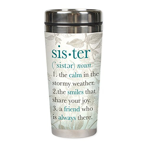 Sister My Joy and Friend 16 Oz Stainless Steel Travel Mug with Lid