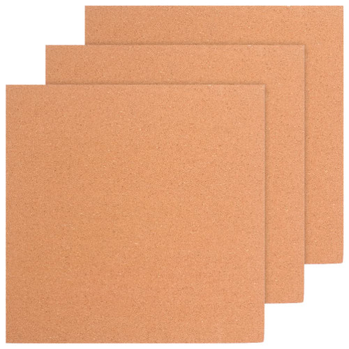 Tofficu 3pcs Square Cork Board Tack Board Classroom Note Board Pin Board Cork Board Tiles Corks Wall Mounted Cork Board Photo Display Board Sturdy Vision Board Adhesive Wood Bulletin Board