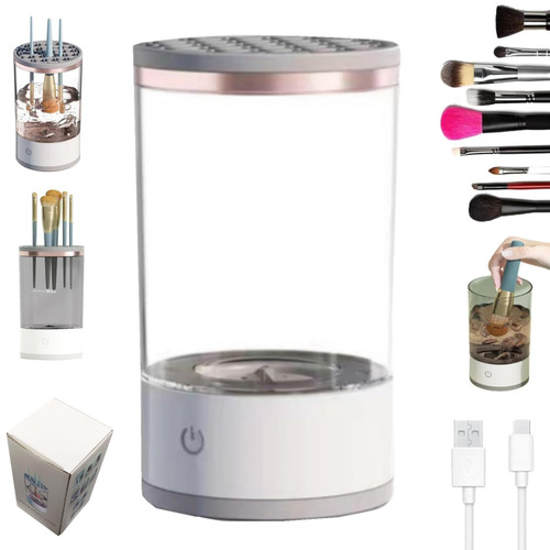 Electric Makeup Brush Cleaner, Makeup Brush Cleaner,New Electric Makeup Brush Cleaner,Makeup Brush Cleaner Machine,Automatic Makeup Brush Cleaner For All Size Makeup Brush (1PC)