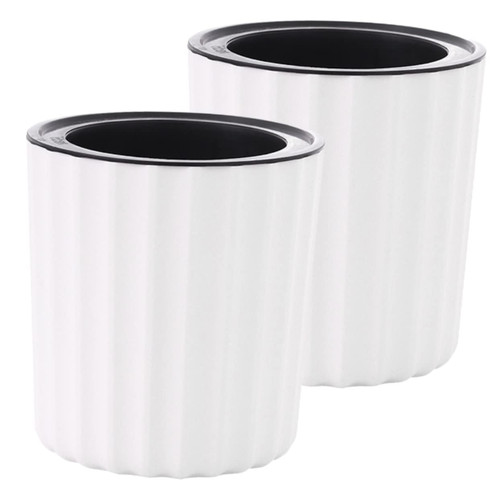 Sosoport 2pcs Flowerpot Self Watering Flower Pot Flower Nursery Pots Watering Plant Bucket Automatic Watering Planters Self Watering Planters White Indoor Watering Bucket Plastic Office