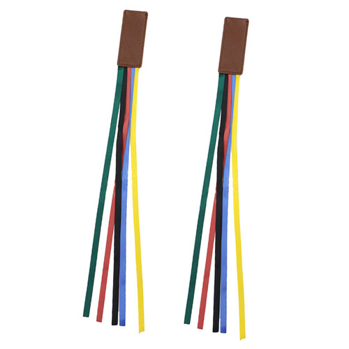 Abaodam 2pcs Leather Web Bookmark Colorful Decor Bible Bookmarks Men Decor Ribbon Reading Bookmarks Bible Ribbon Markers Teacher Bookmarks Ribbon Book Marker Ribbon Bookmarks Ribbon Tabs