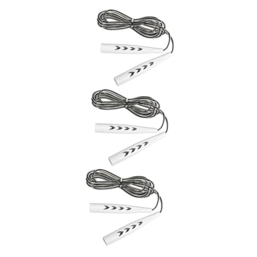 Toddmomy 3 pcs sports exericise jump rope workout jump rope jump rope for women sports exam jump rope women skipping rope Adjustable Skipping Rope handle white fitness