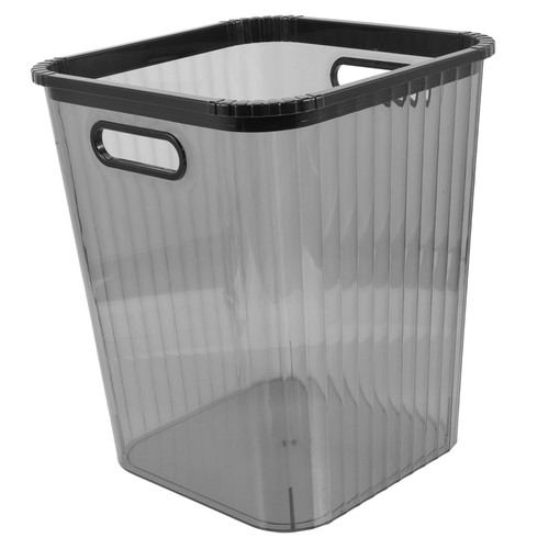 Amosfun Garbage Can Clear Garbage Basket Desktop Rubbish Can Clear Trash Bins Clear Trash Can Kitchen Garbage Bin Trash Bucket Small Desktop Trash Can The Pet Office Slender Container