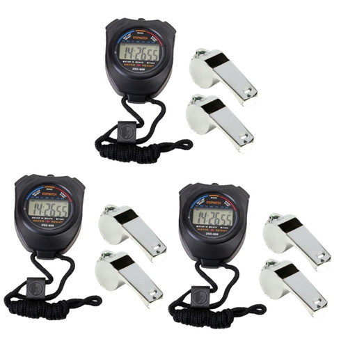 BESPORTBLE Stopwatches 3pcs Stopwatch Electronic Timer Multifunction Fitness Strap Multifunctional Stop Watch