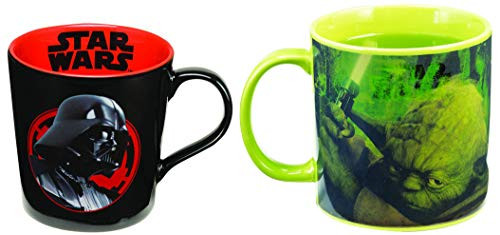 Vandor Star Wars - Yoda and Darth Vader - Set of 2 Ceramic Coffee Mugs