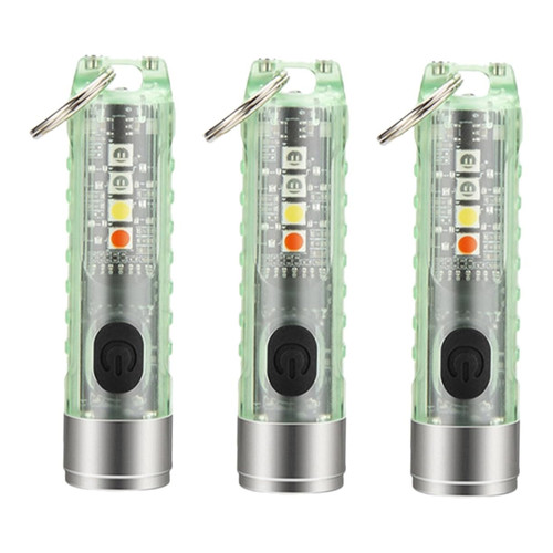 Toddmomy 3pcs Keychain Flashlight Torch Light Lamp Flash Light Flashlight for Kids Mini Led Flashlight Key Ring Torch Kids Flashlight Key Fob Lithium Battery Multifunction Small Keychain