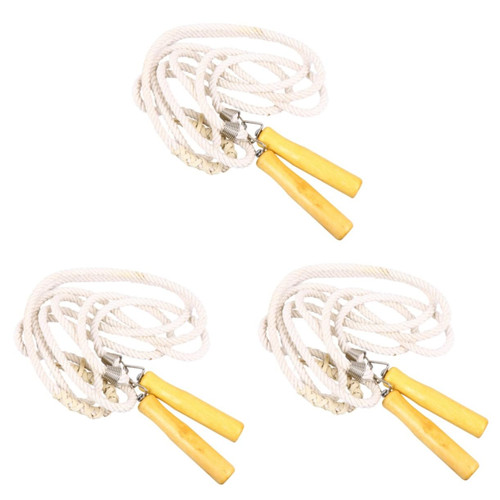 Toddmomy 3pcs exercise jump ropes fitness jump rope kids skipping workout for Jumping Rope Multiplayer Group Rope Workout Jump Rope kid jump rope skipping rope student Bamboo net outdoor