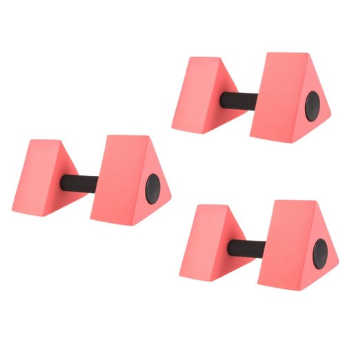 Amosfun 3pcs Water Dumbbells Foam Dumbbell for Pool Water Floating Barbells Foam Water Weights Pool Exercise Dumbbell Water Weights Dumbbells Barbell Weights Eva Armrest Miss Toddler