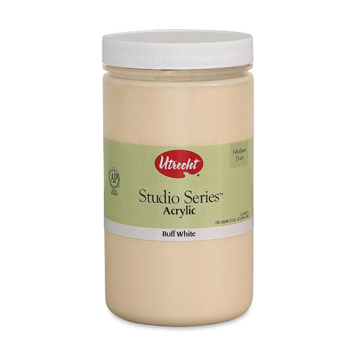 Utrecht Studio Series Acrylic Paint - Buff White, Quart