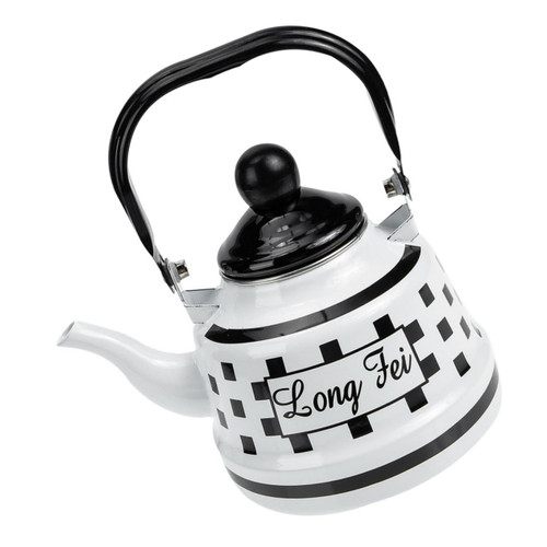 Enamel Teapot Daily Use Water Kettle Stovetop Tea Kettle Floral Teapot Hot Tea Pot Stovetop Kettle Floral Steel Teapot Enamel Water Kettle Enamel Tea Pot Camping Stove Outdoor