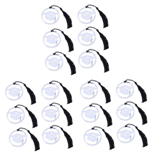 30 Pcs Student Doctoral Cap Shaped Bookmark Graduation Gifts Keepsake Gift for Graduation Doctoral Shaped Bookmark Page Marker Graduation Souvenir Bookmarks Metal Small Gift