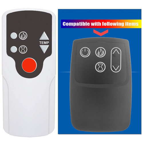 Replacement for Twin Star CHIMNEYFREE Electric Fireplace Heater Remote Control 18IRM9984 18II800GRA 18II800GRA-A003 18II800GRA-A004 18II800GRA 18II800GRA-A006